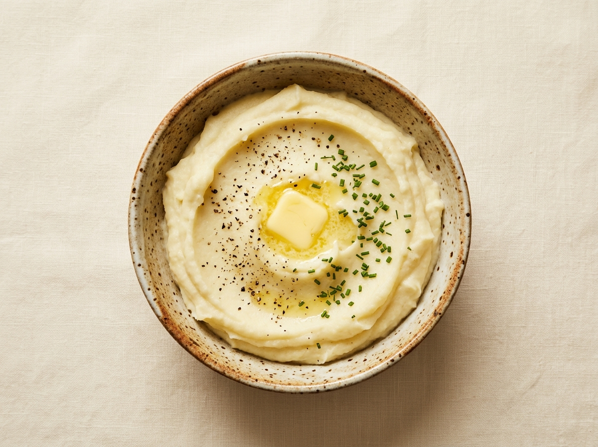 Instant mashed potato made from flakes