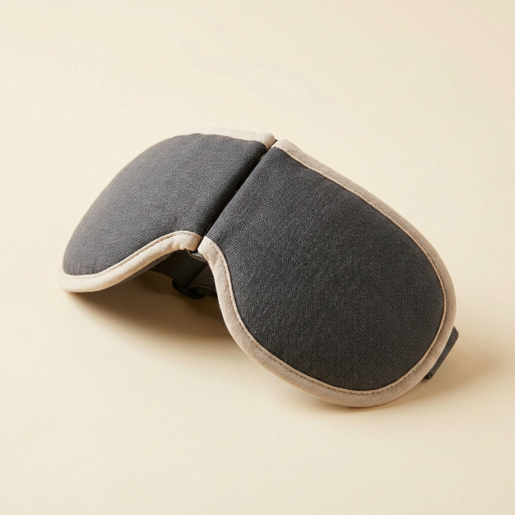 Heated eye massager