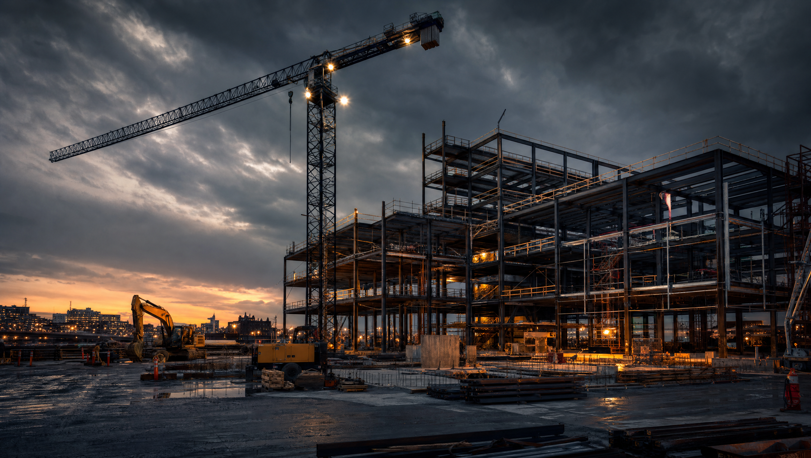 Build-to-suit construction site for advanced manufacturing facilities at Port San Antonio