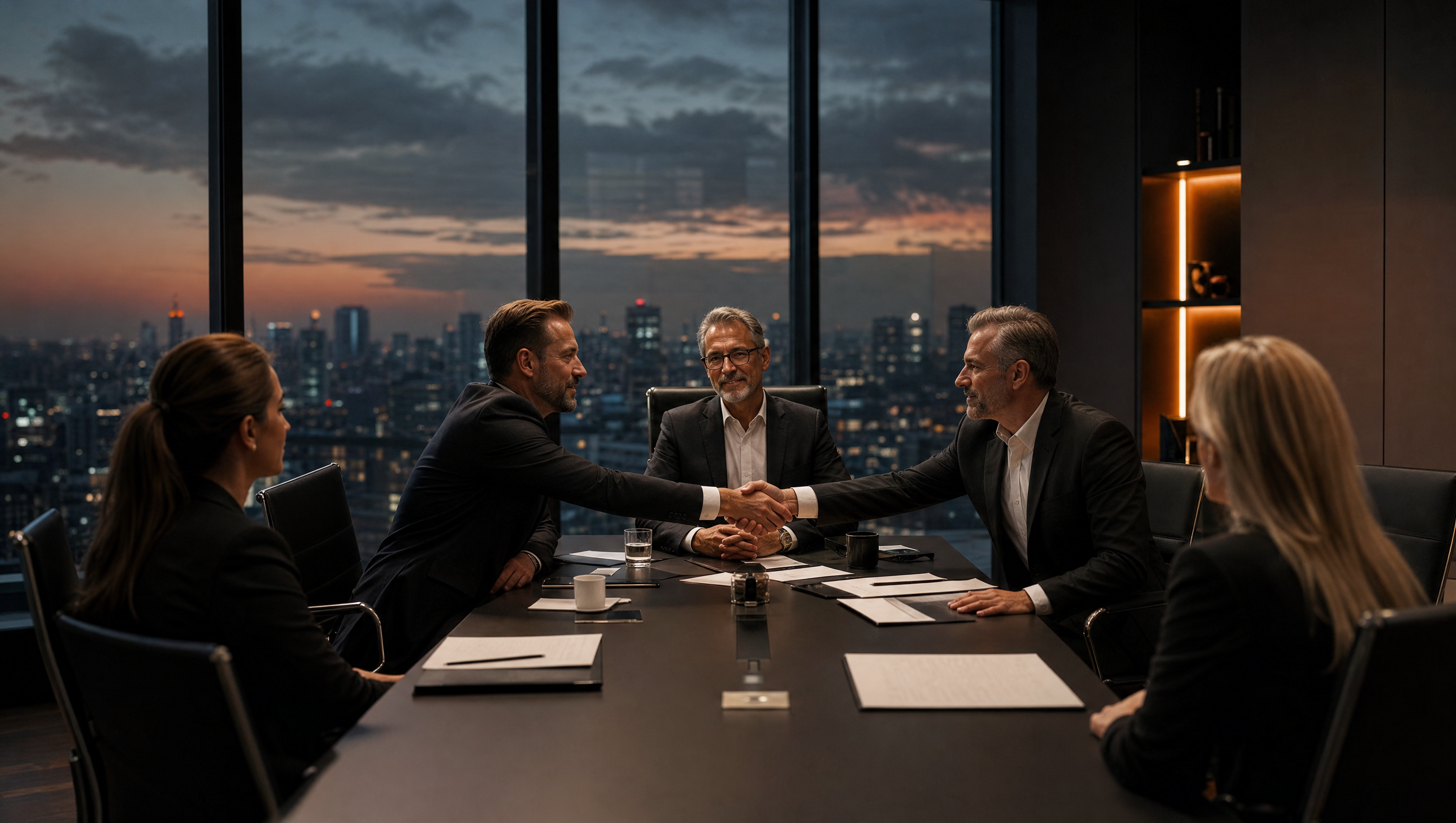 Contracting and procurement boardroom at Port San Antonio