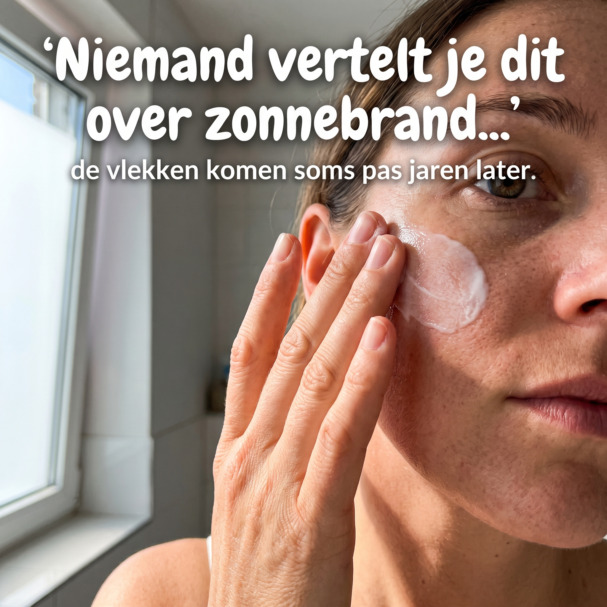 Zonnebrand aanbrengen