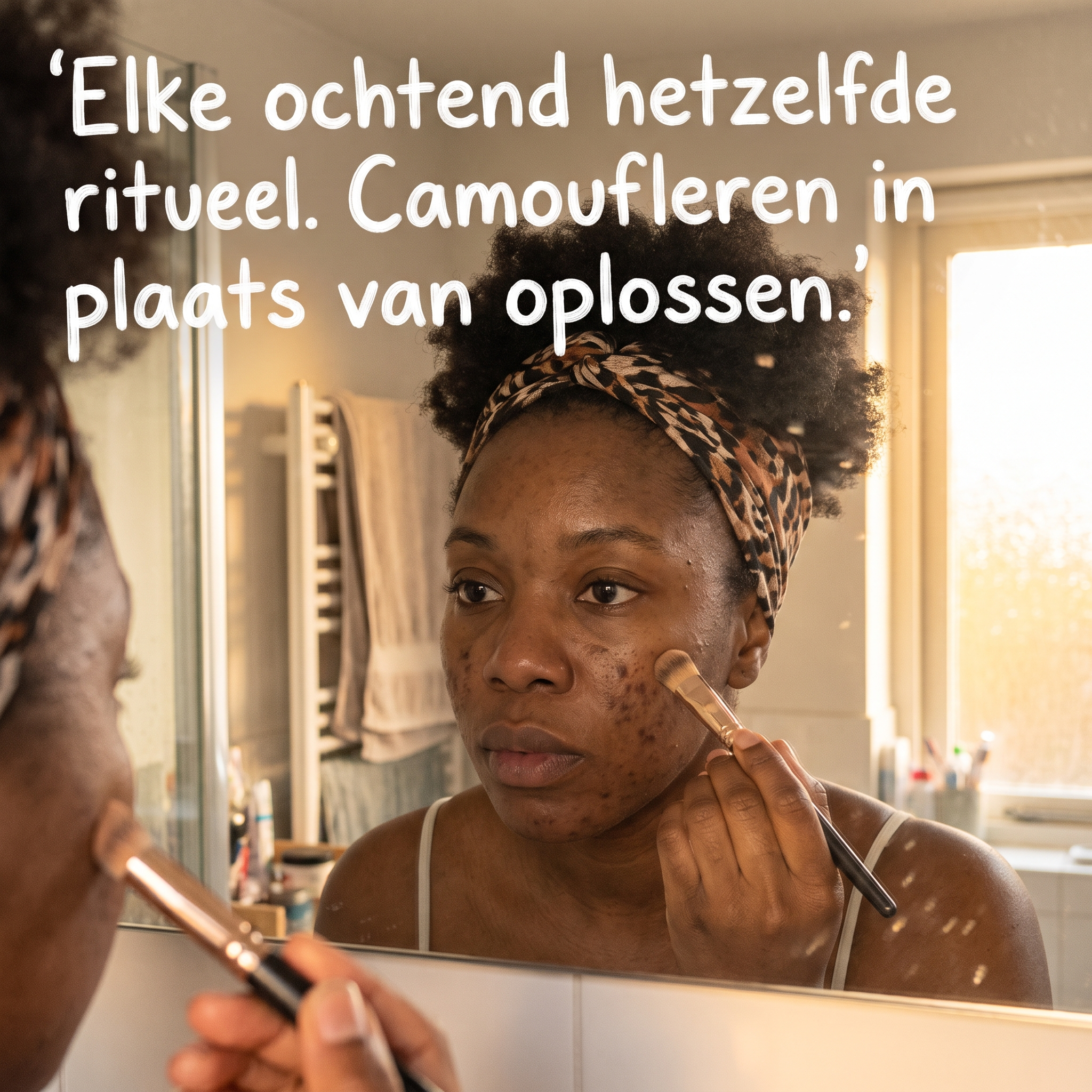 Concealer aanbrengen op donkere vlekken