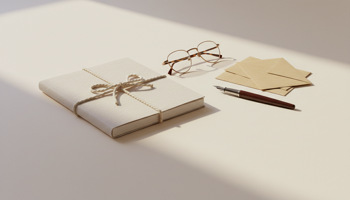 Finding a literary agent — a bound manuscript, sealed envelopes, and a fountain pen ready for querying