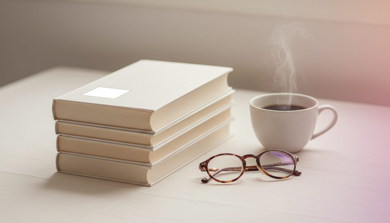 Getting an ISBN for a book — a stack of printed paperbacks with the top book turned to its back cover