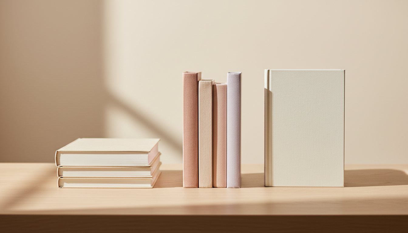 Choosing between self-publishing companies — stacks of books arranged side by side