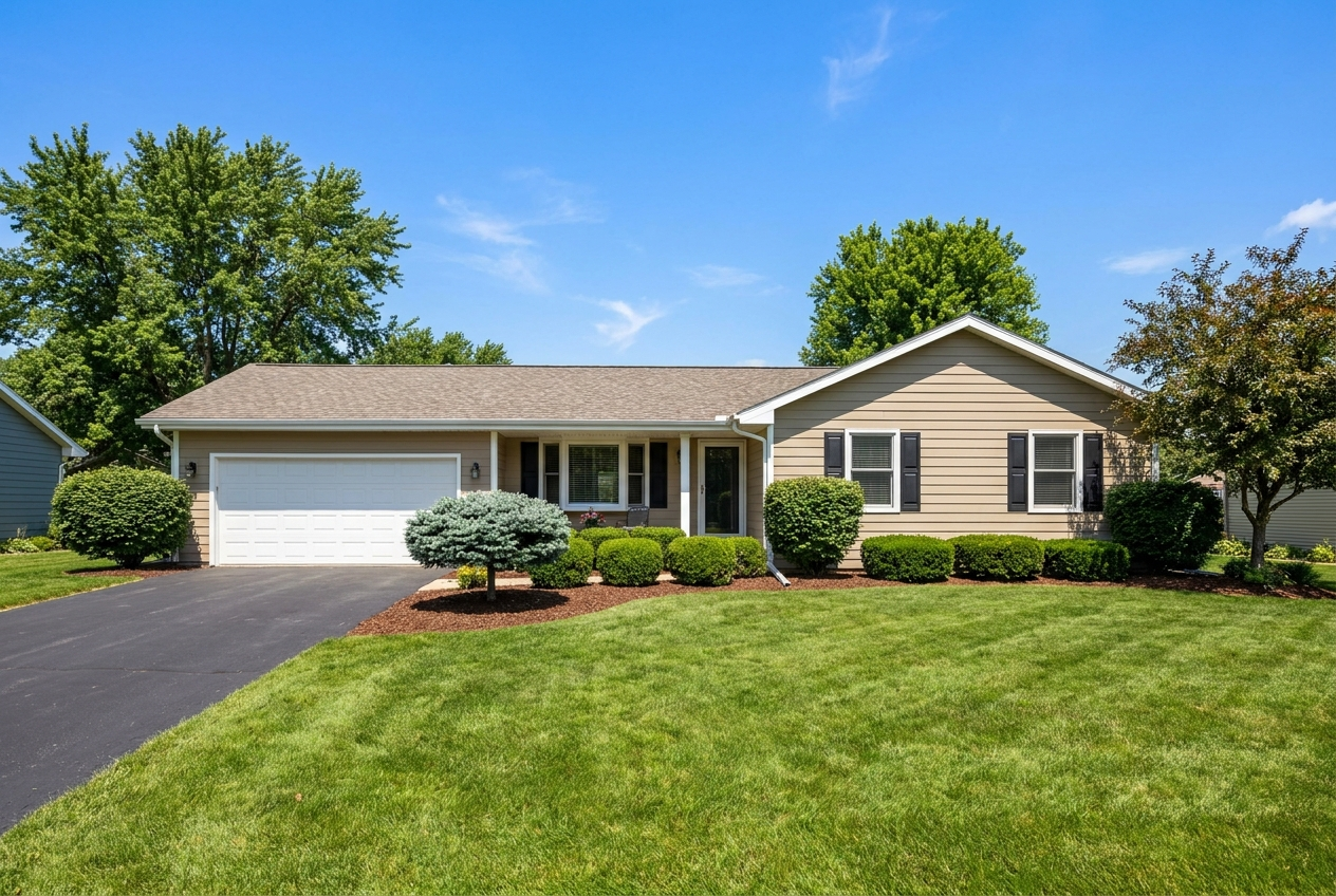 New siding ranch home