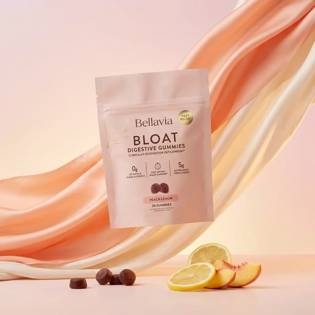 Bellavia BLOAT Digestive Gummies pouch