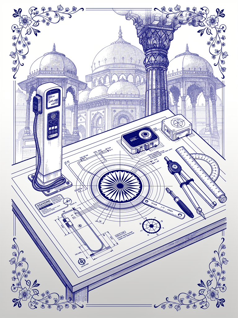 Technical compliance documentation illustration showing certification requirements and standards for UBC charging station implementation