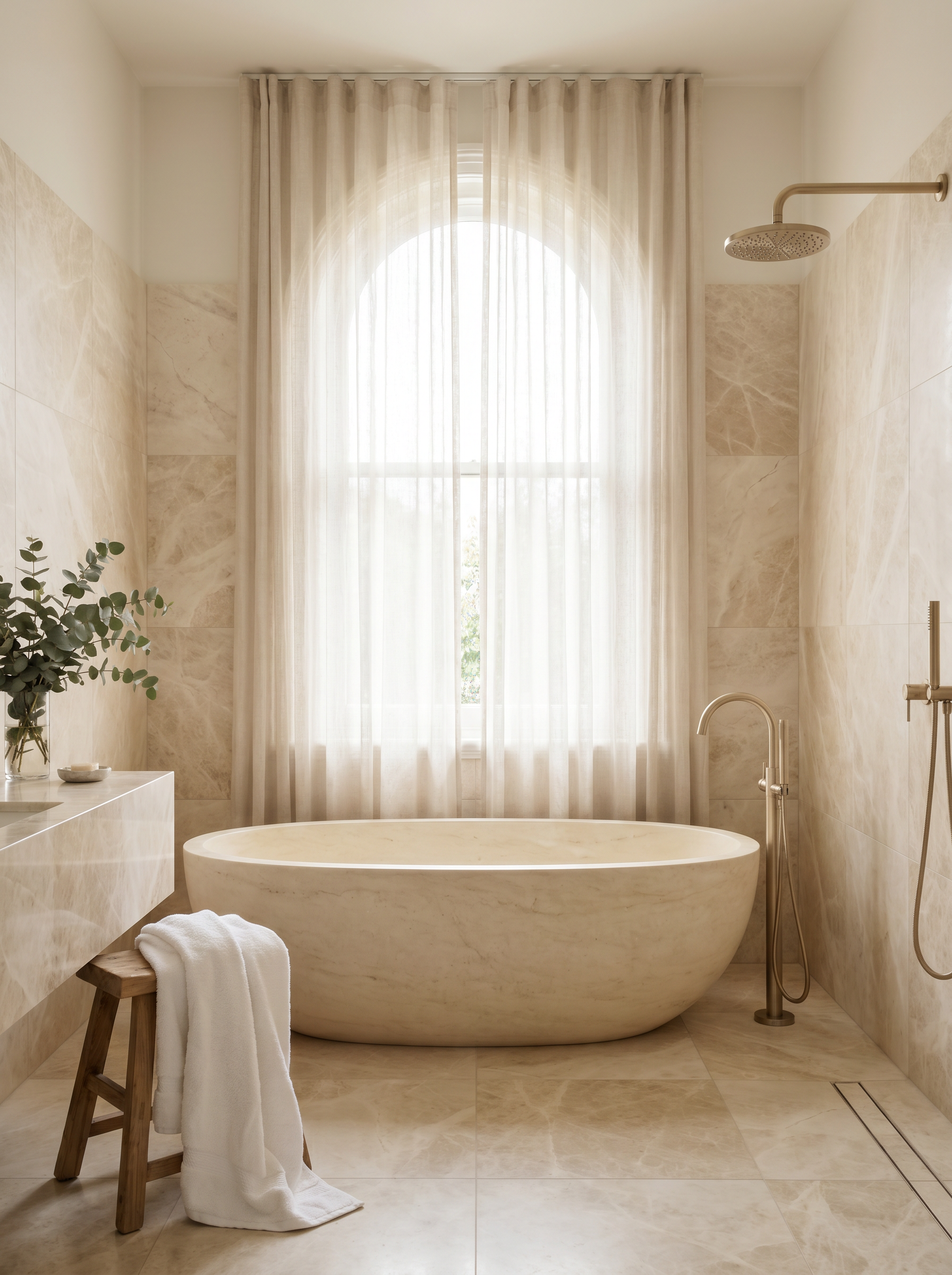 Zeitlose Eleganz – klassisches Luxusbad
