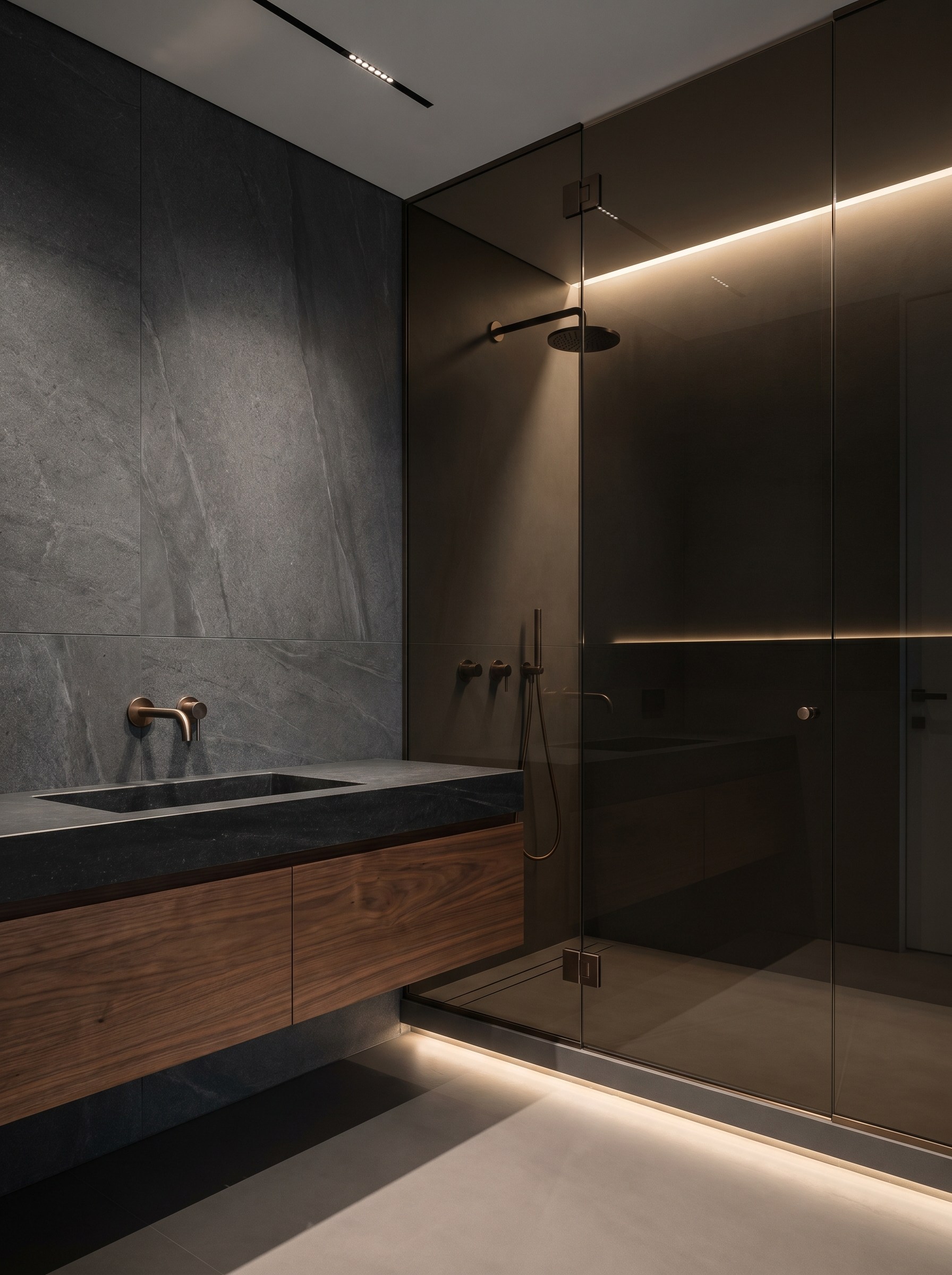 Moderne Architektur – minimalistisches Designbad