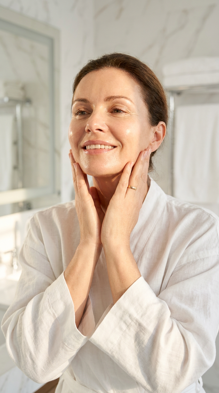 LUMIQ FaceLift Pro — real results in mirror