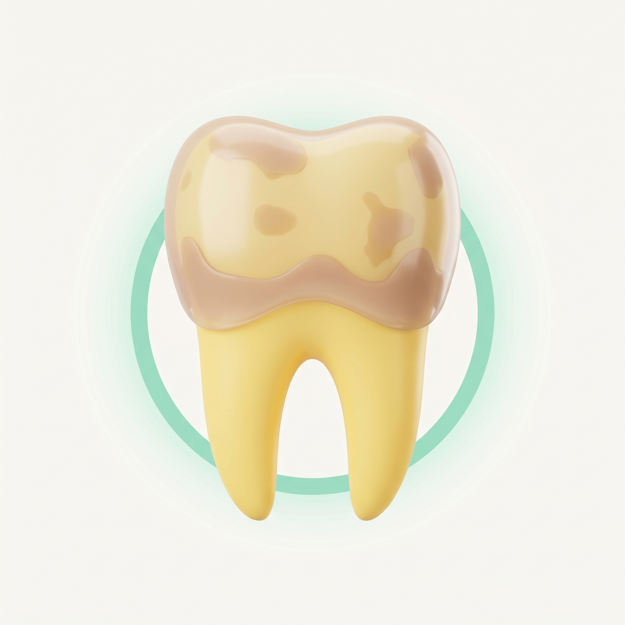 Diagram of the daily film on a tooth and gumline