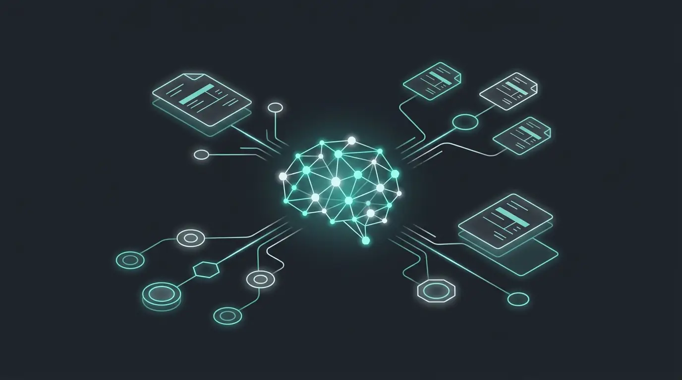 AI invoice processing automation with n8n workflow visualization