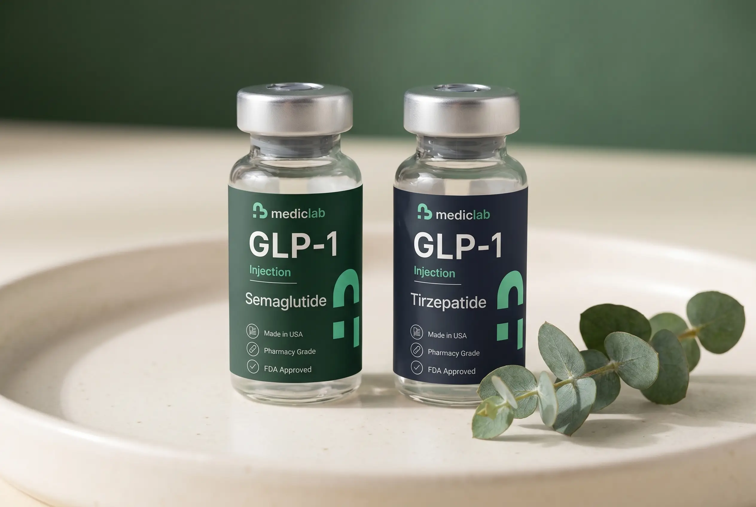 MedicLab semaglutide and tirzepatide vials