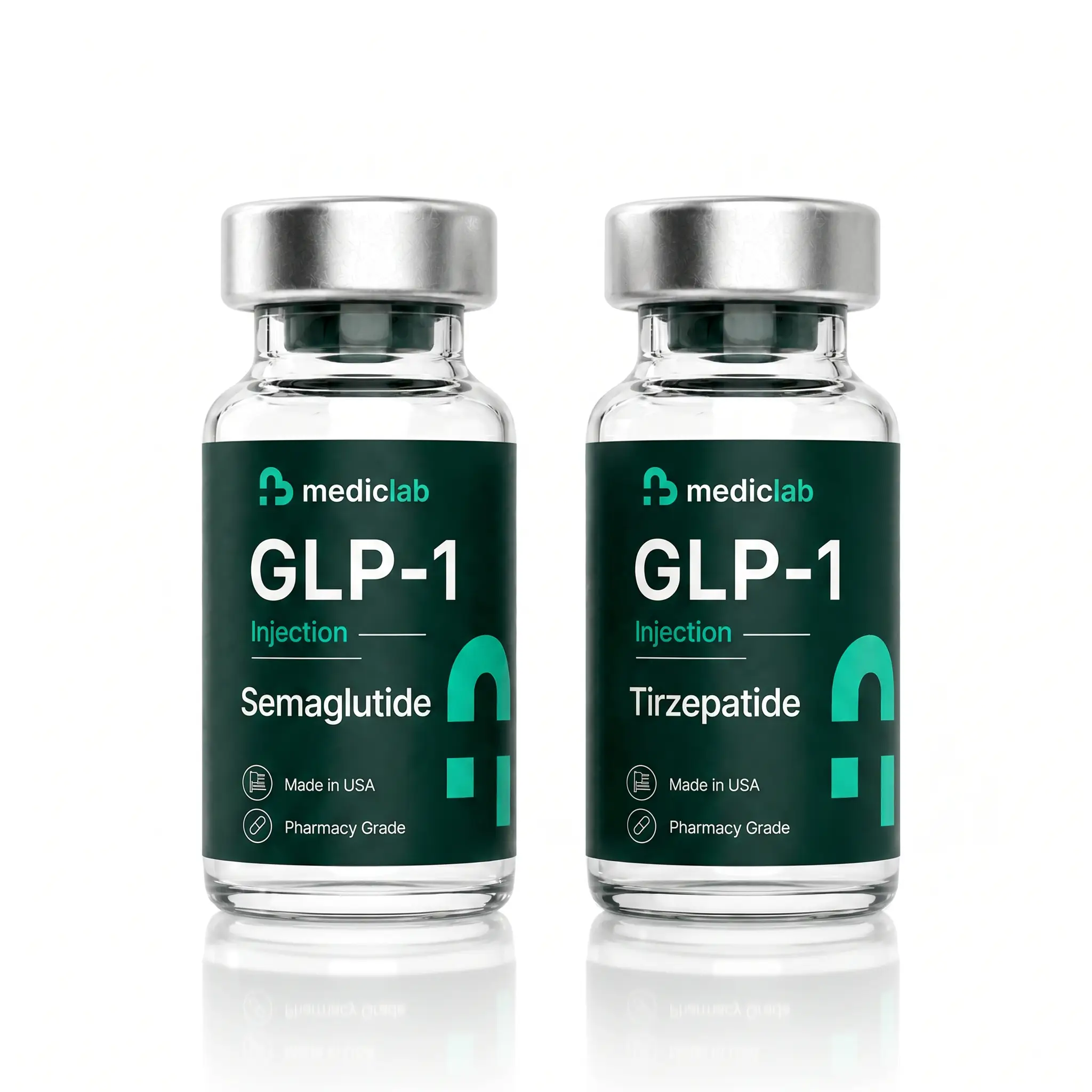 MedicLab GLP-1 semaglutide and tirzepatide vials
