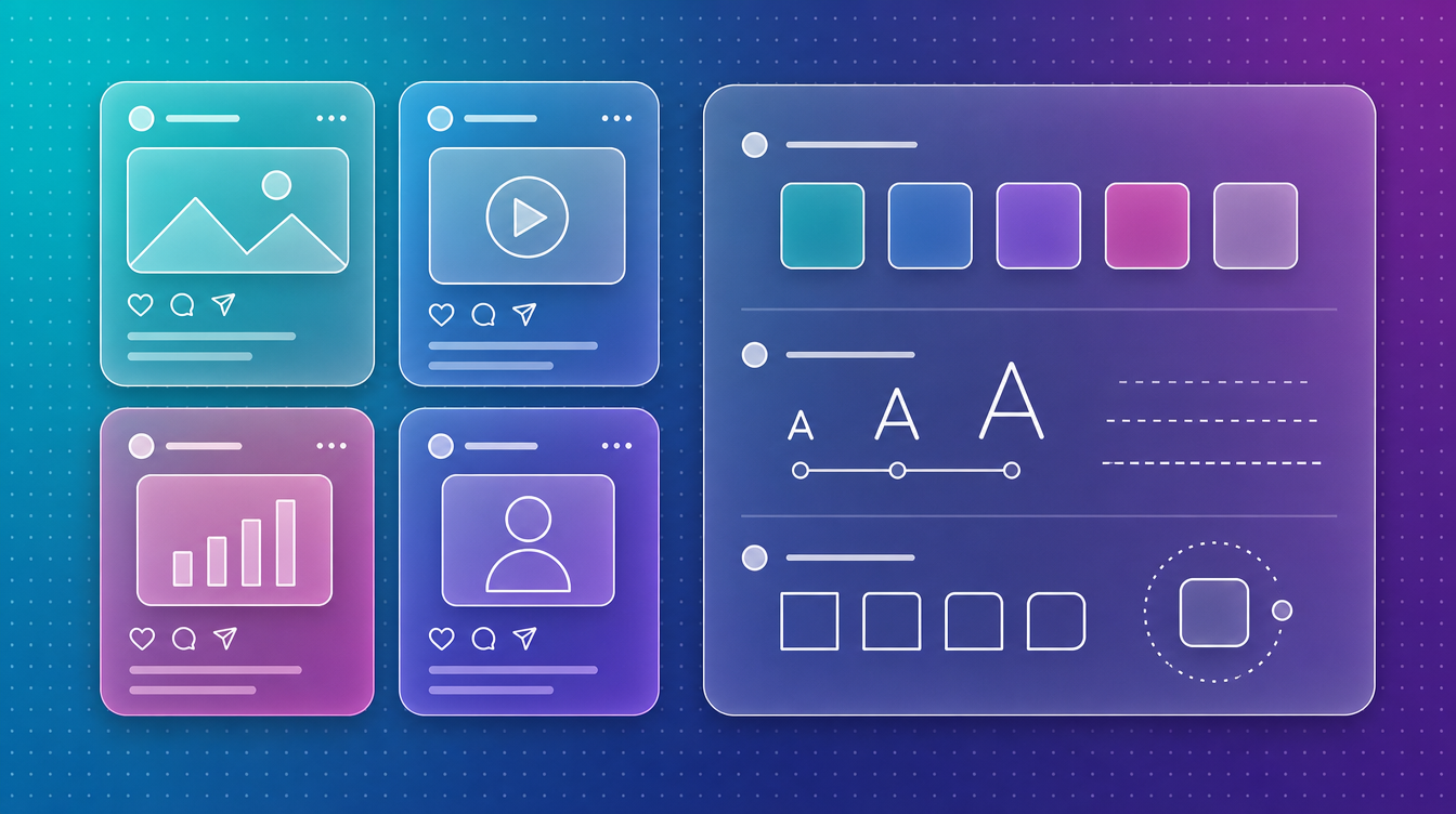 Brand consistency across AI-generated social media graphics