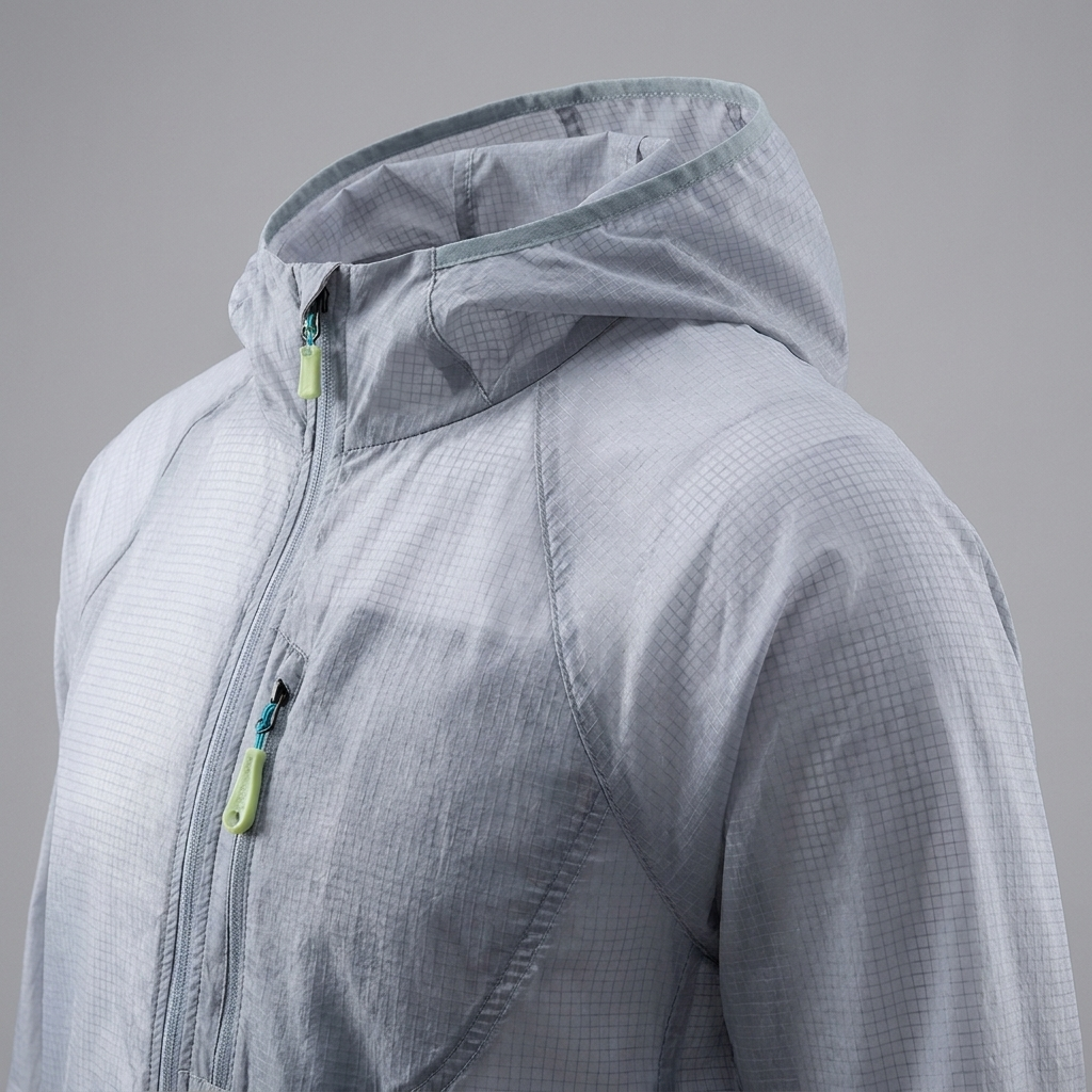 Men's UPF50+ Sun Protection Jacket - angled detail view
