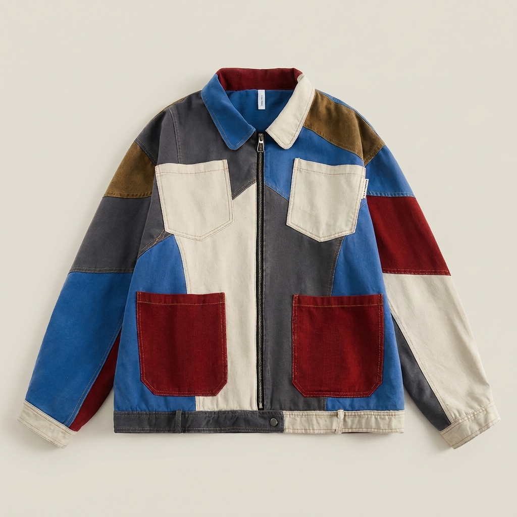 Men's Oversized Denim Jacket - front view