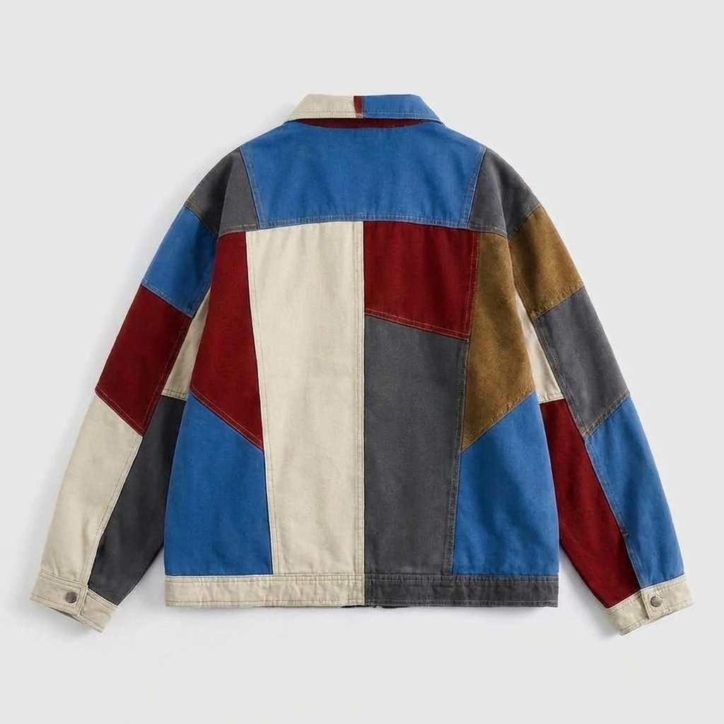 Men's Oversized Denim Jacket - back view