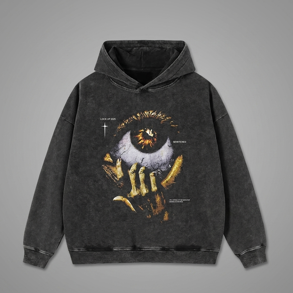 Men's Evil Eye Graphic Hoodie - front view