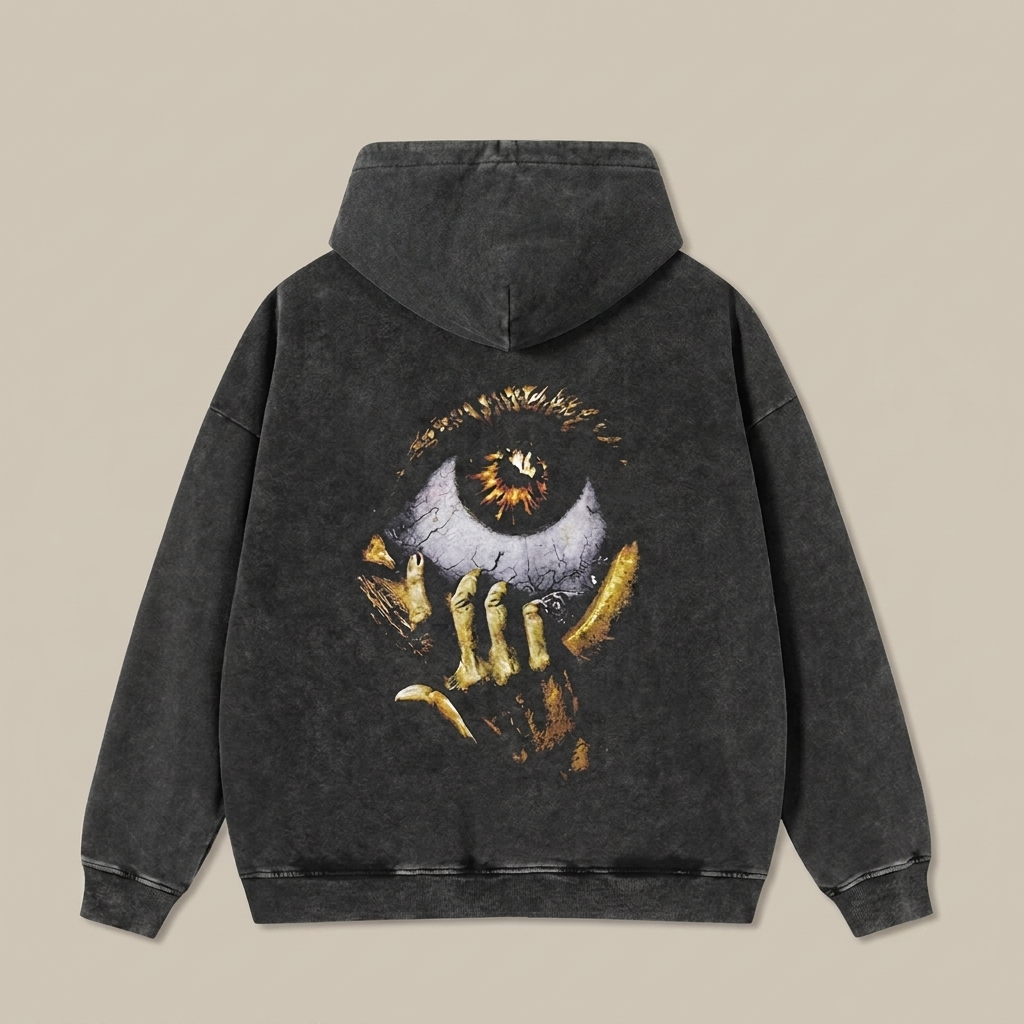Men's Evil Eye Graphic Hoodie - back view