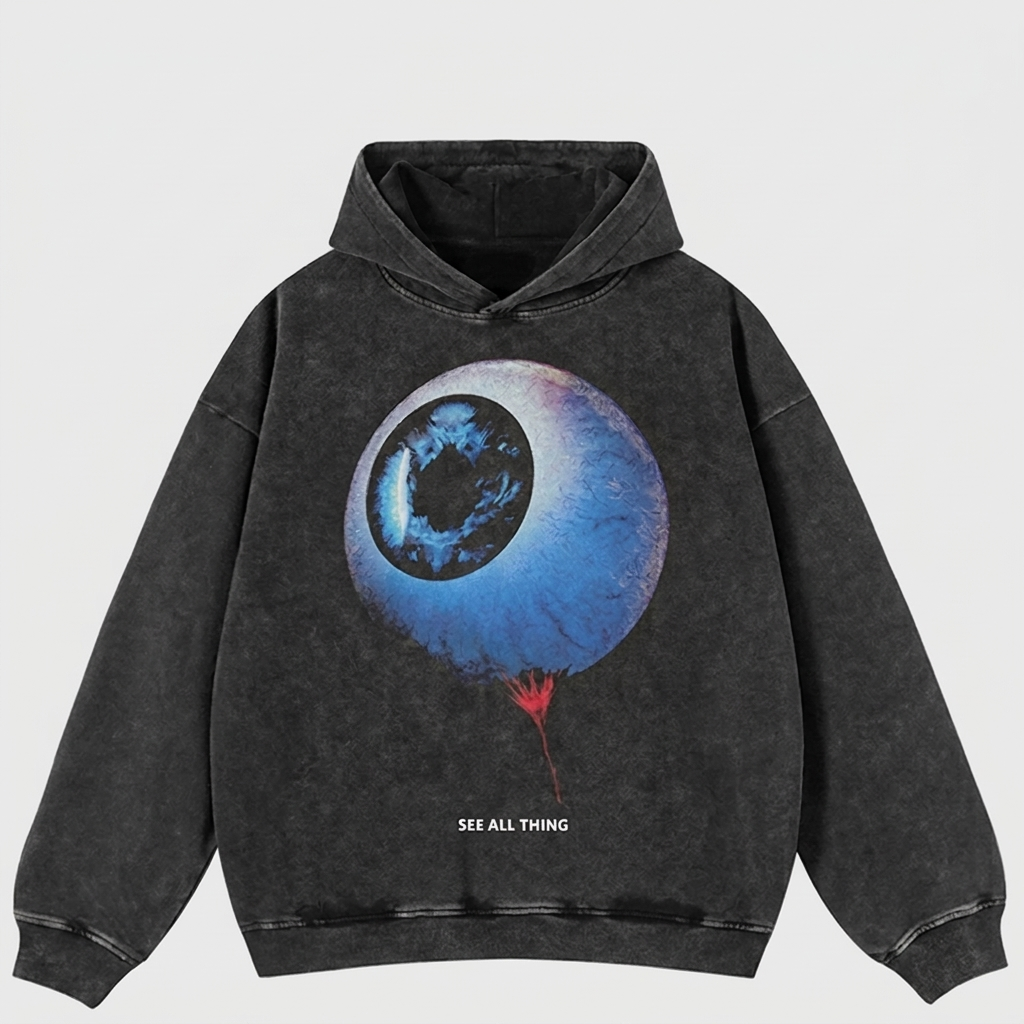 Men's Big Eyeball Graphic Hoodie - front view