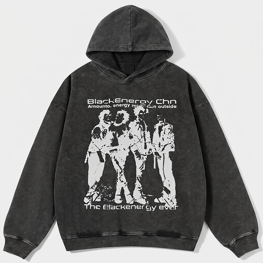 Shadow Vintage Graphic Hoodie - front view