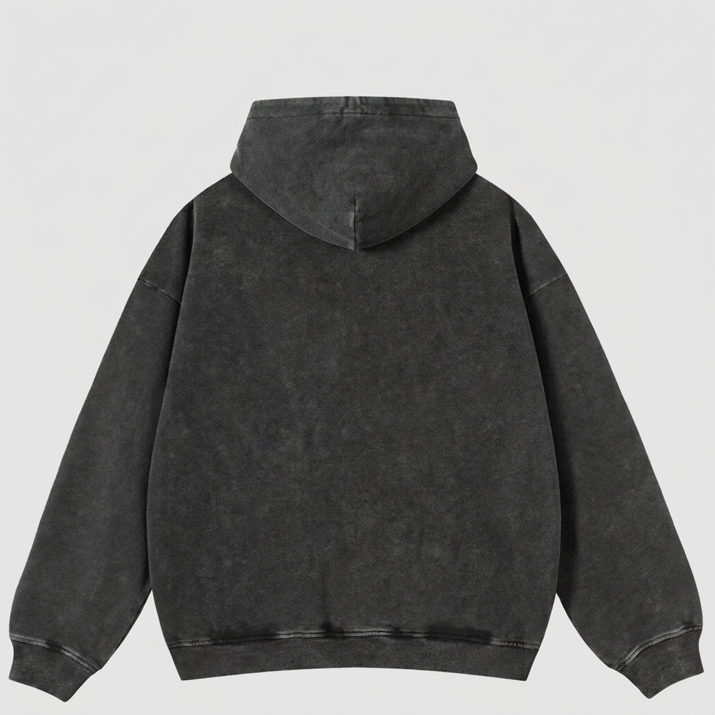 Hipster Graphic Hoodie - back view