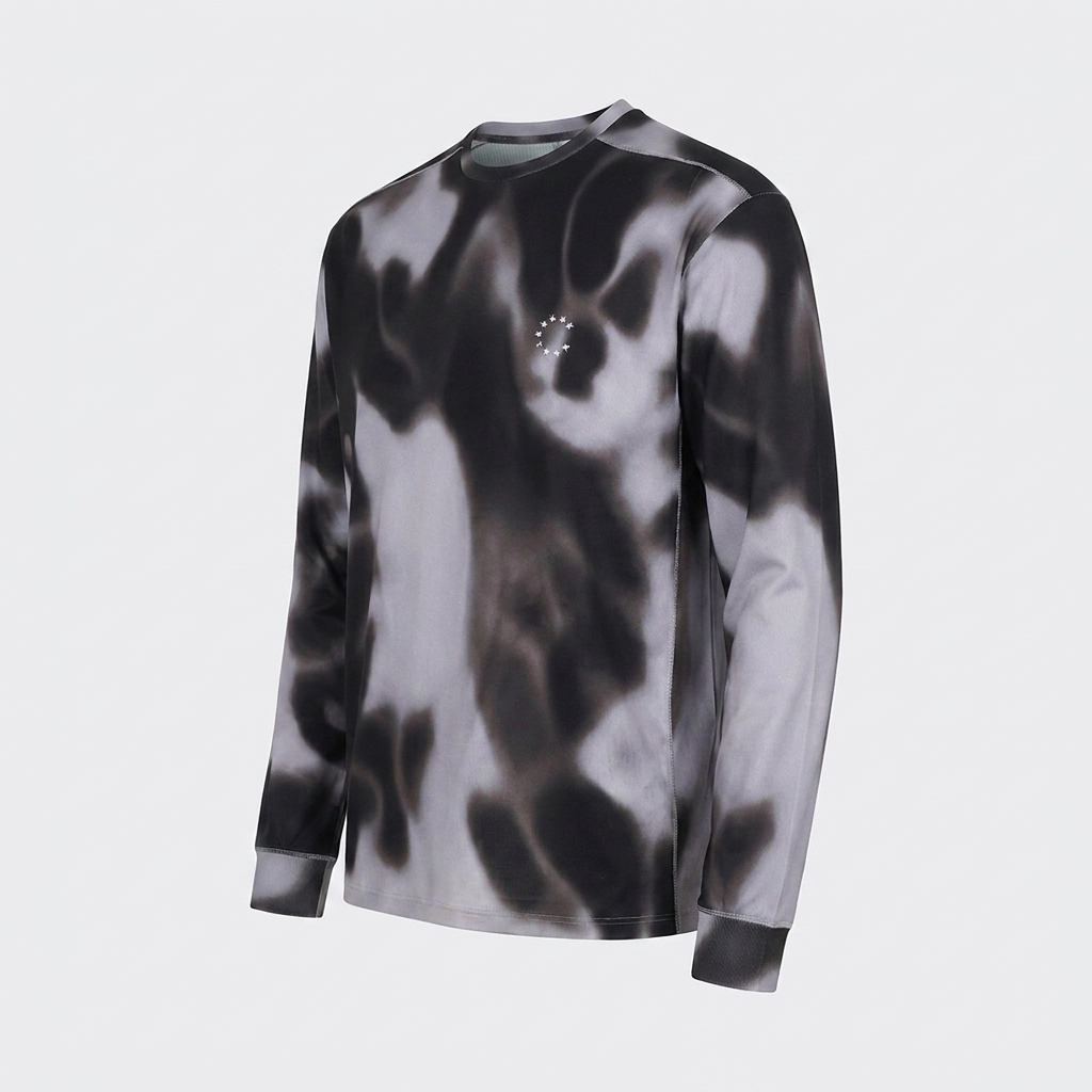 Digital Camo Long-Sleeve T-Shirt - angled detail view