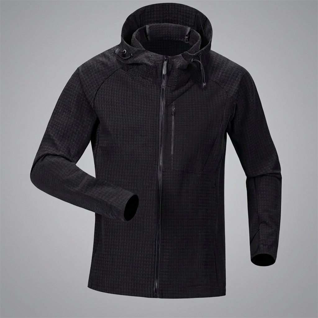 Mesh Soft Shell Outdoor Jacket - front view