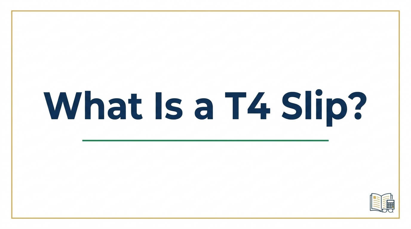 What Is a T4 Slip and How Do You Read It?
