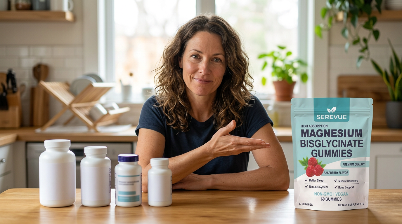 Diane comparing top magnesium brands against Serevue
