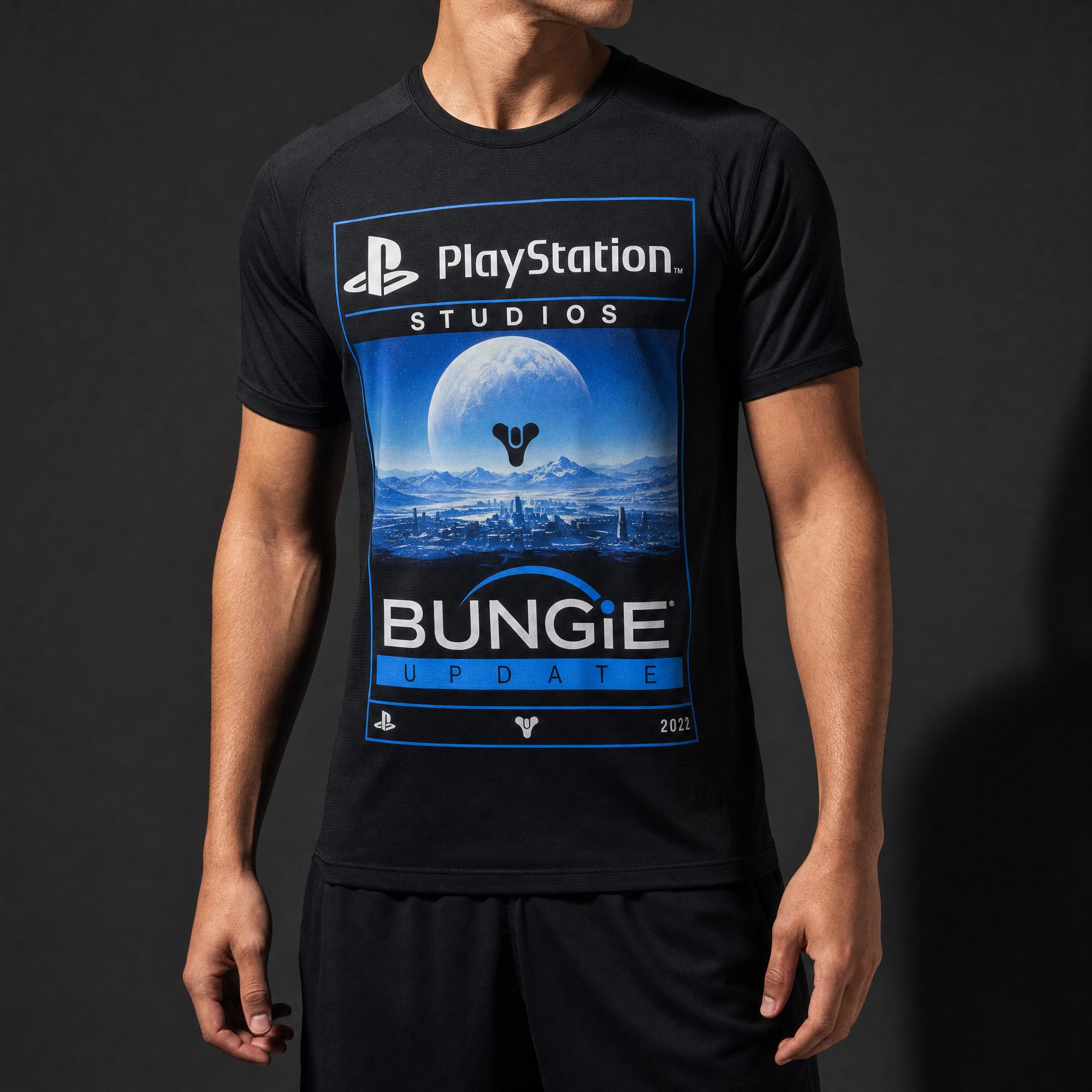 Playstation Studios Bungie Update Unisex Performance Crew Neck T-Shirt | A4 N3142