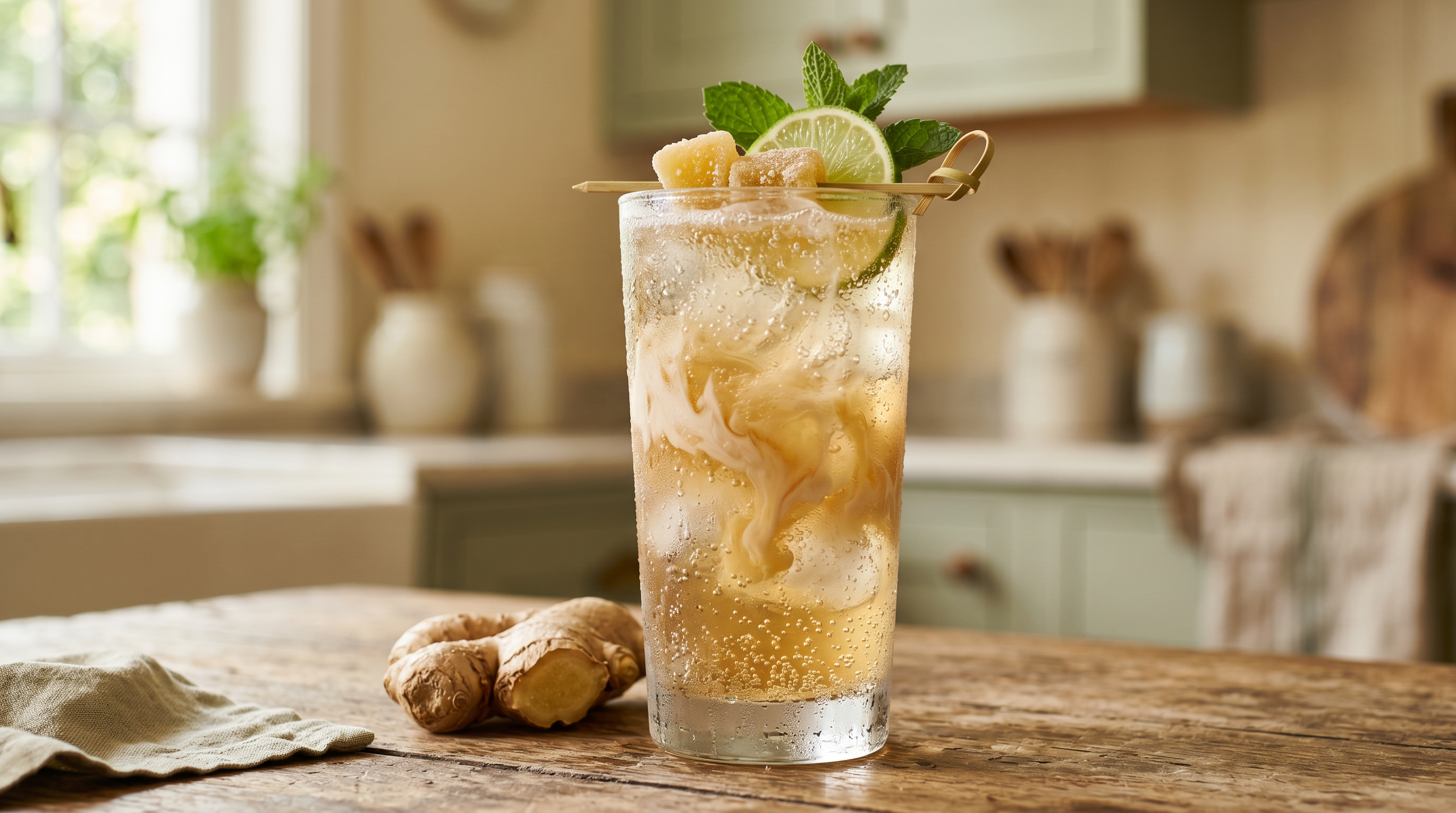 Ginger Syrup Cream Dirty Soda
