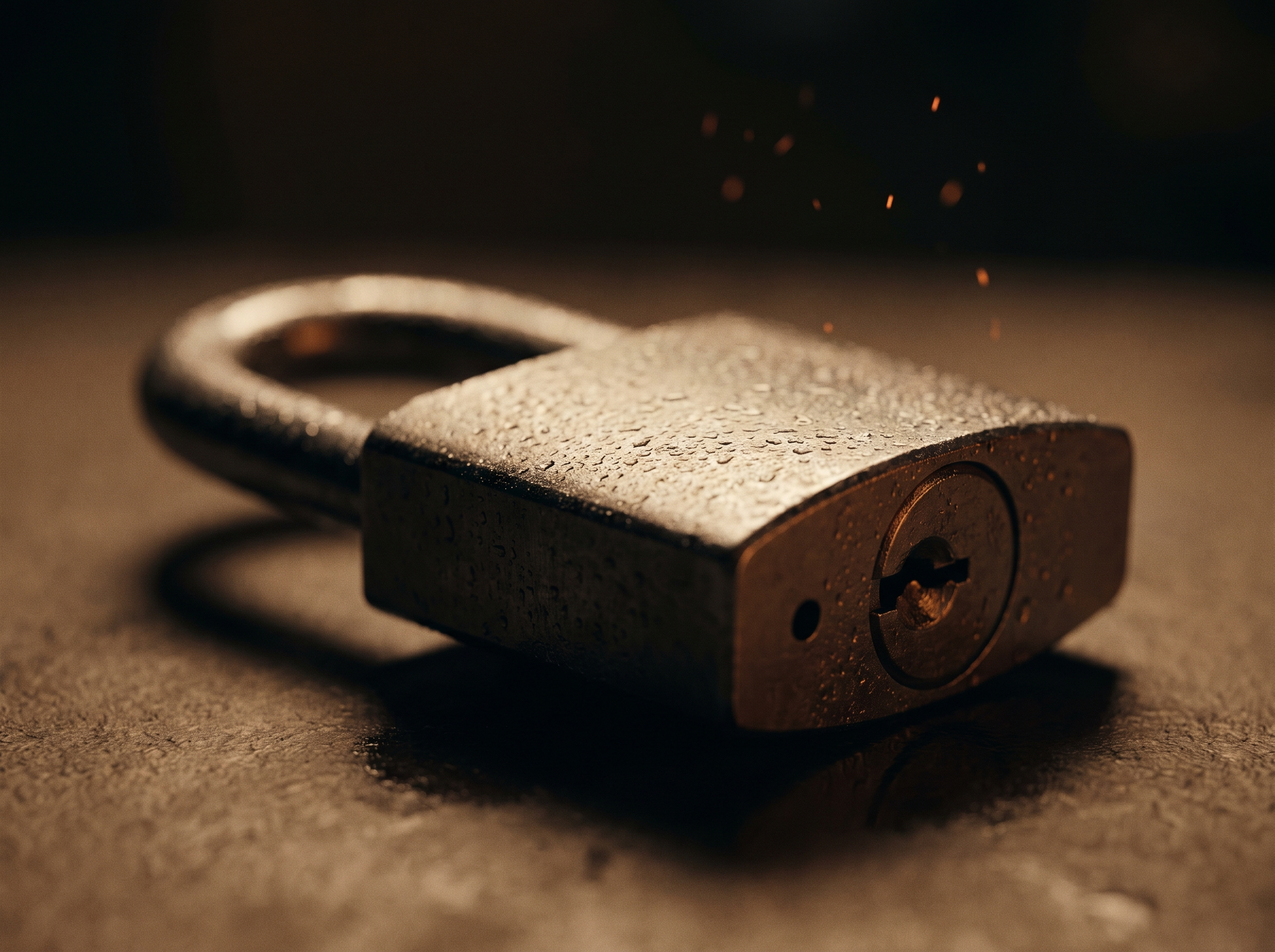Hangslot open slijpen in Amsterdam