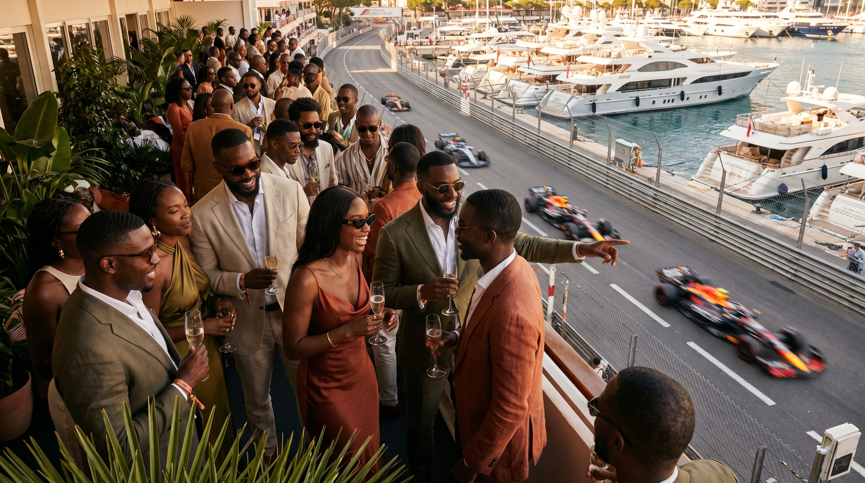 VIP Formula 1 hospitality above the Monaco circuit