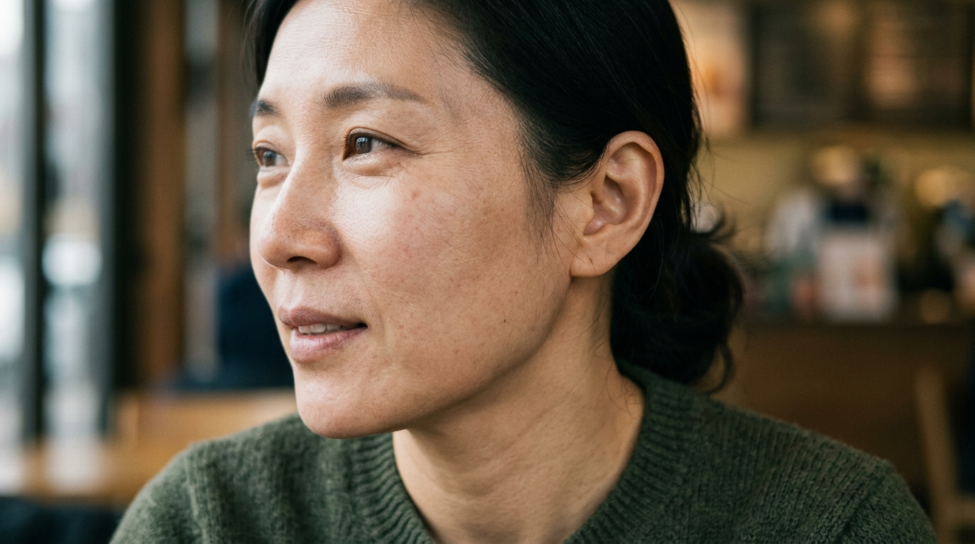 실리프팅 — 40대 한국 여성 볼 라인