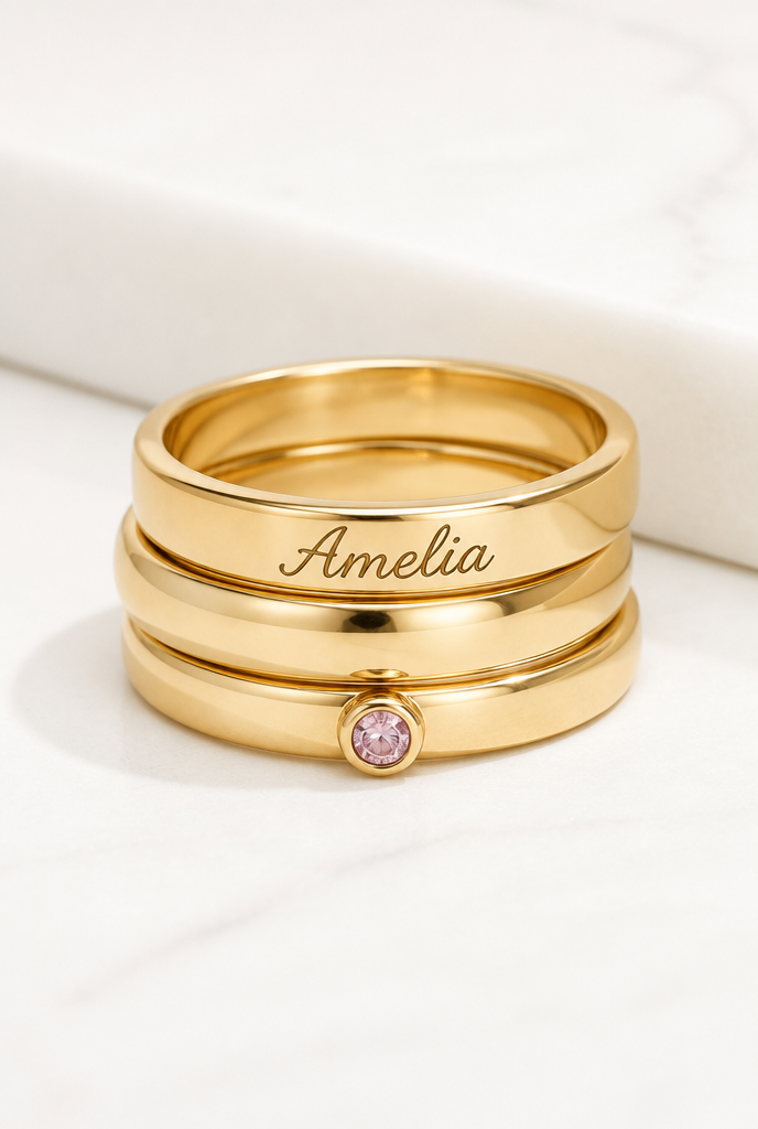 Personalized gold jewelry