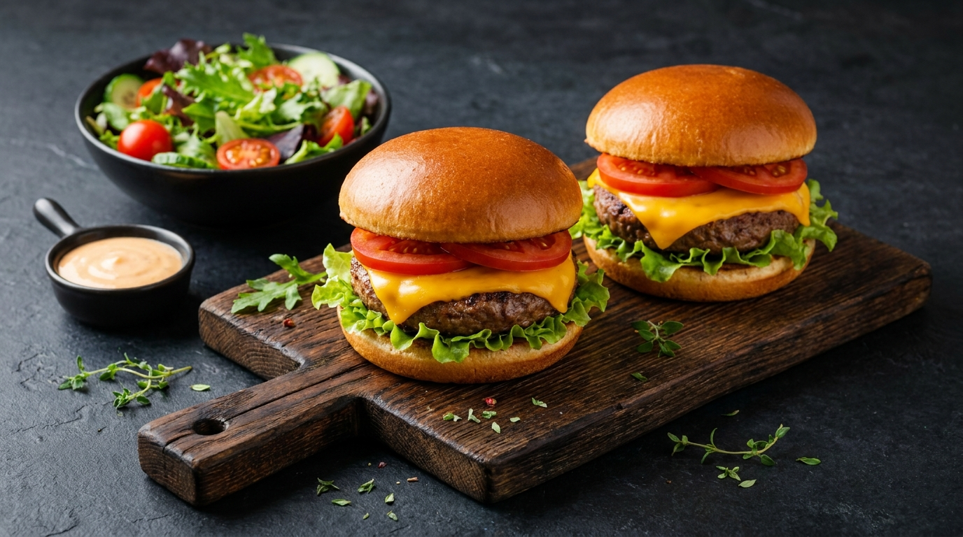 Le burger maison façon bistro