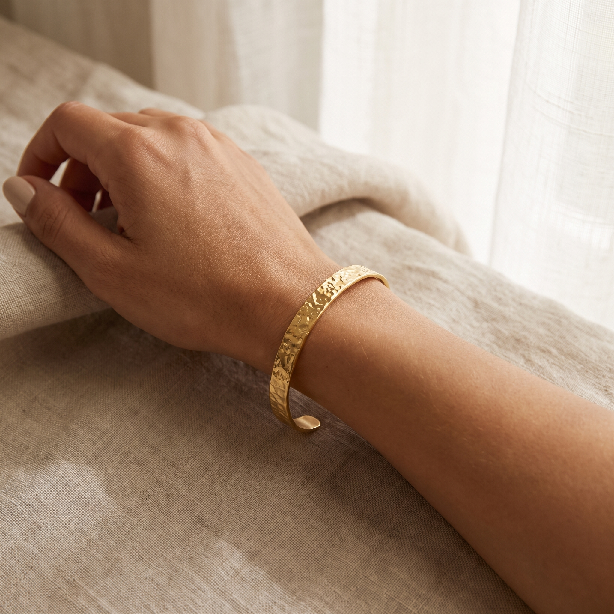 Hammered Cuff