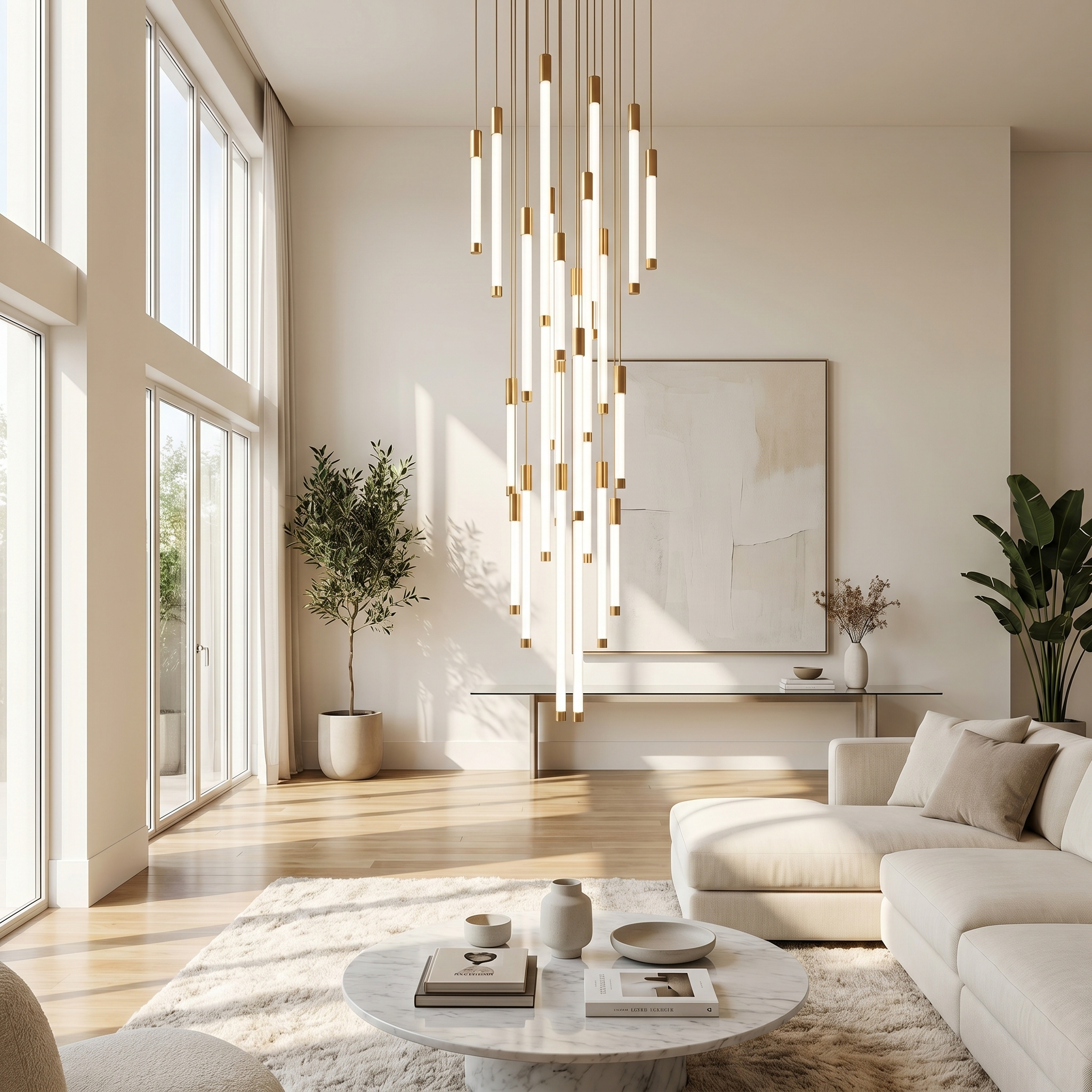 Felix - Glass Droplet Chandelier lifestyle