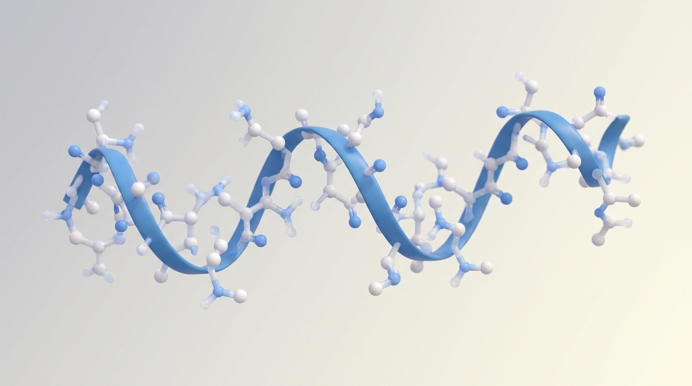 Peptide molecular structure illustration