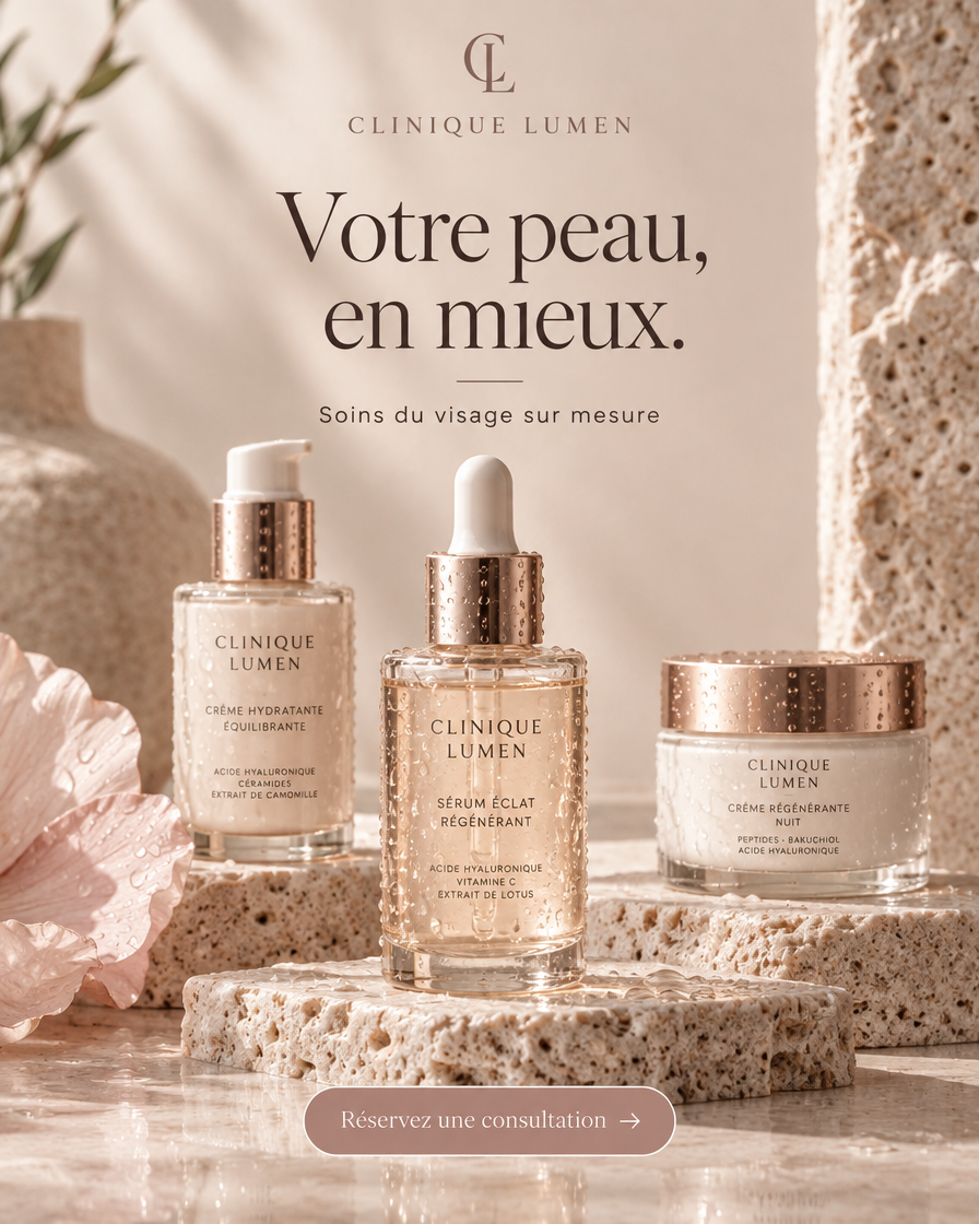 Exemple de publicité IA — Clinique esthétique