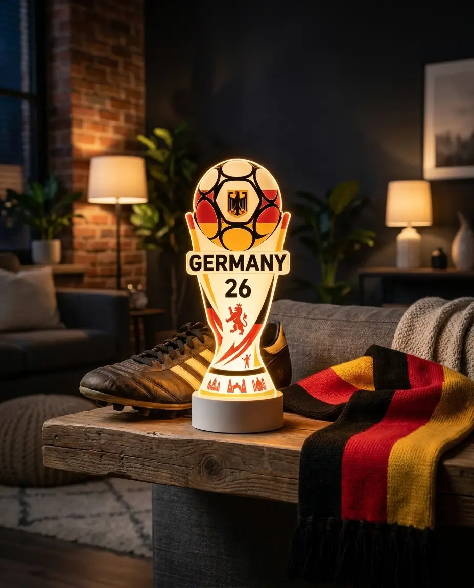 Trophy stand on a shelf