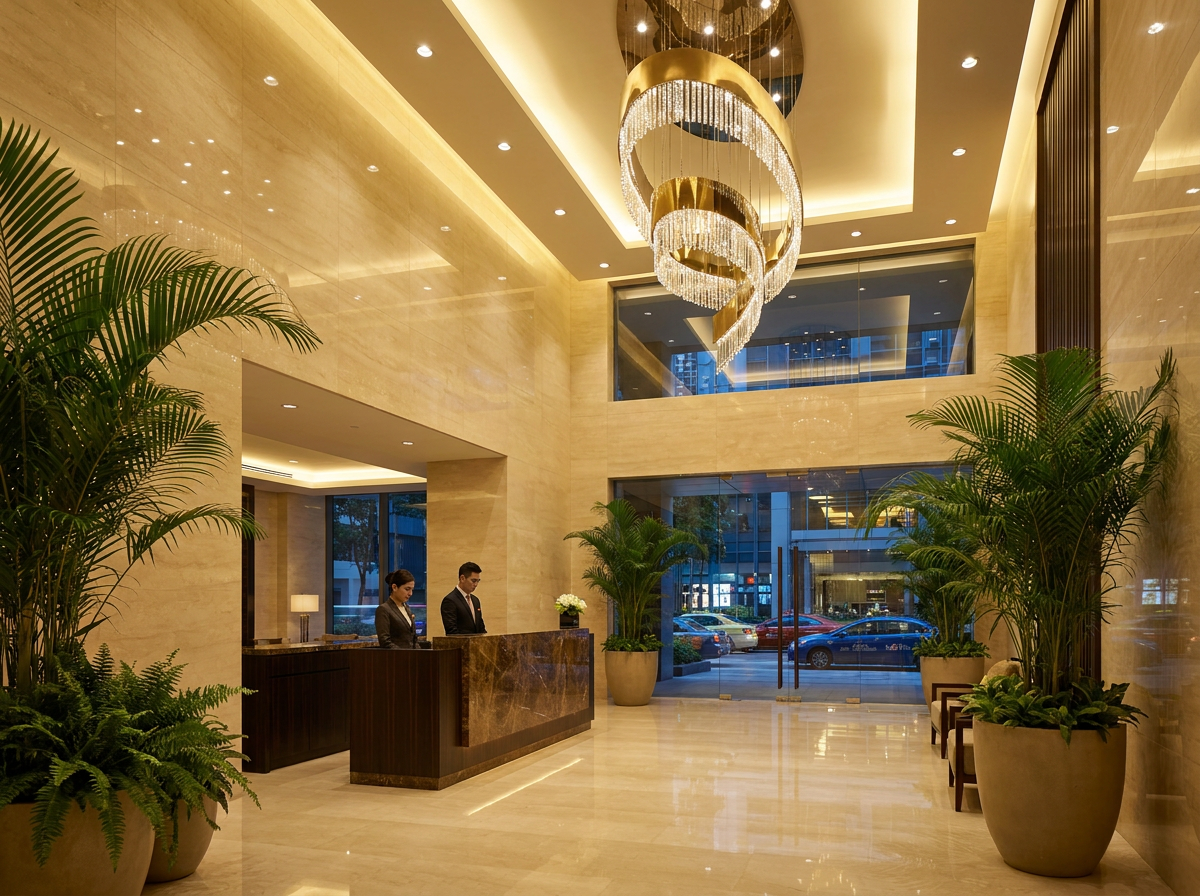 Grand lobby — AI illustrative render