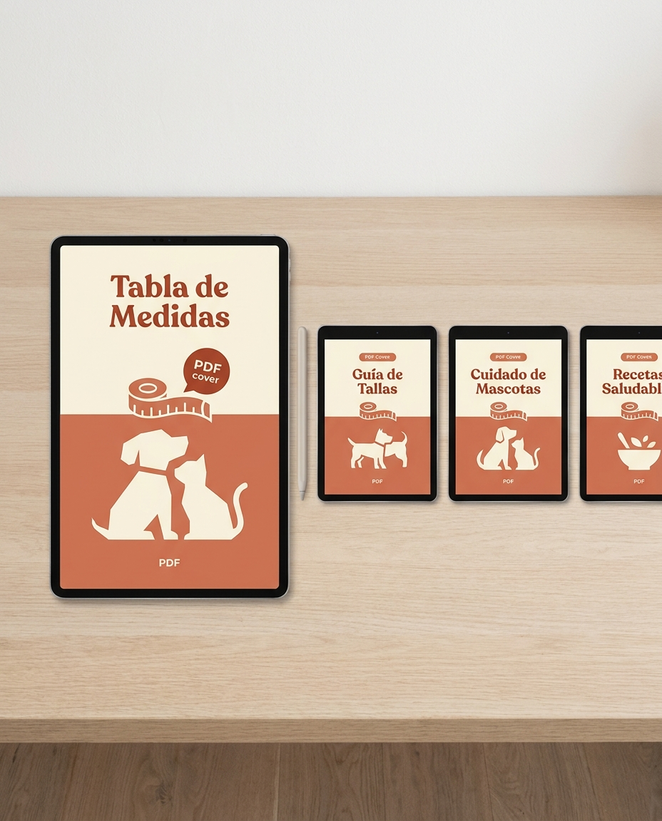 Bono: Tabla de medidas por tamaño de mascota