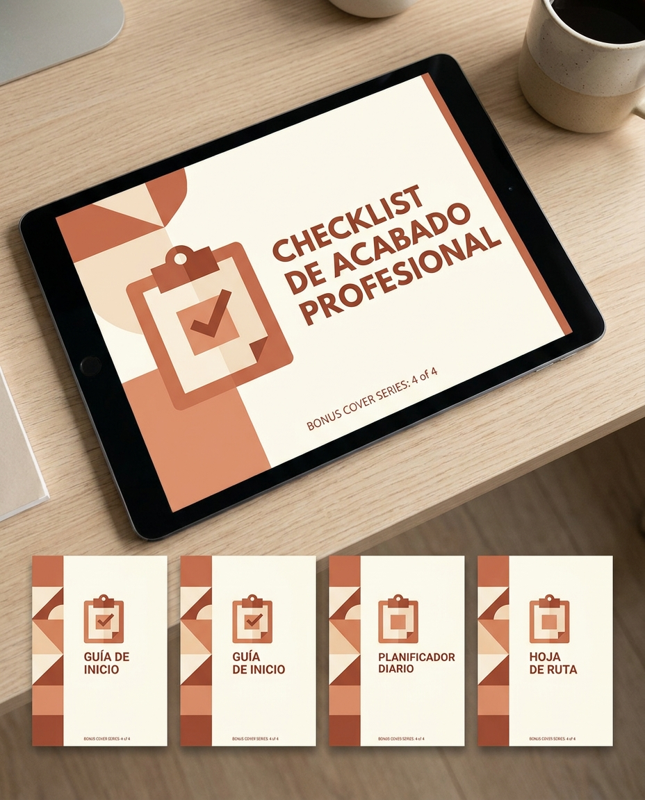 Bono: Checklist de acabado profesional