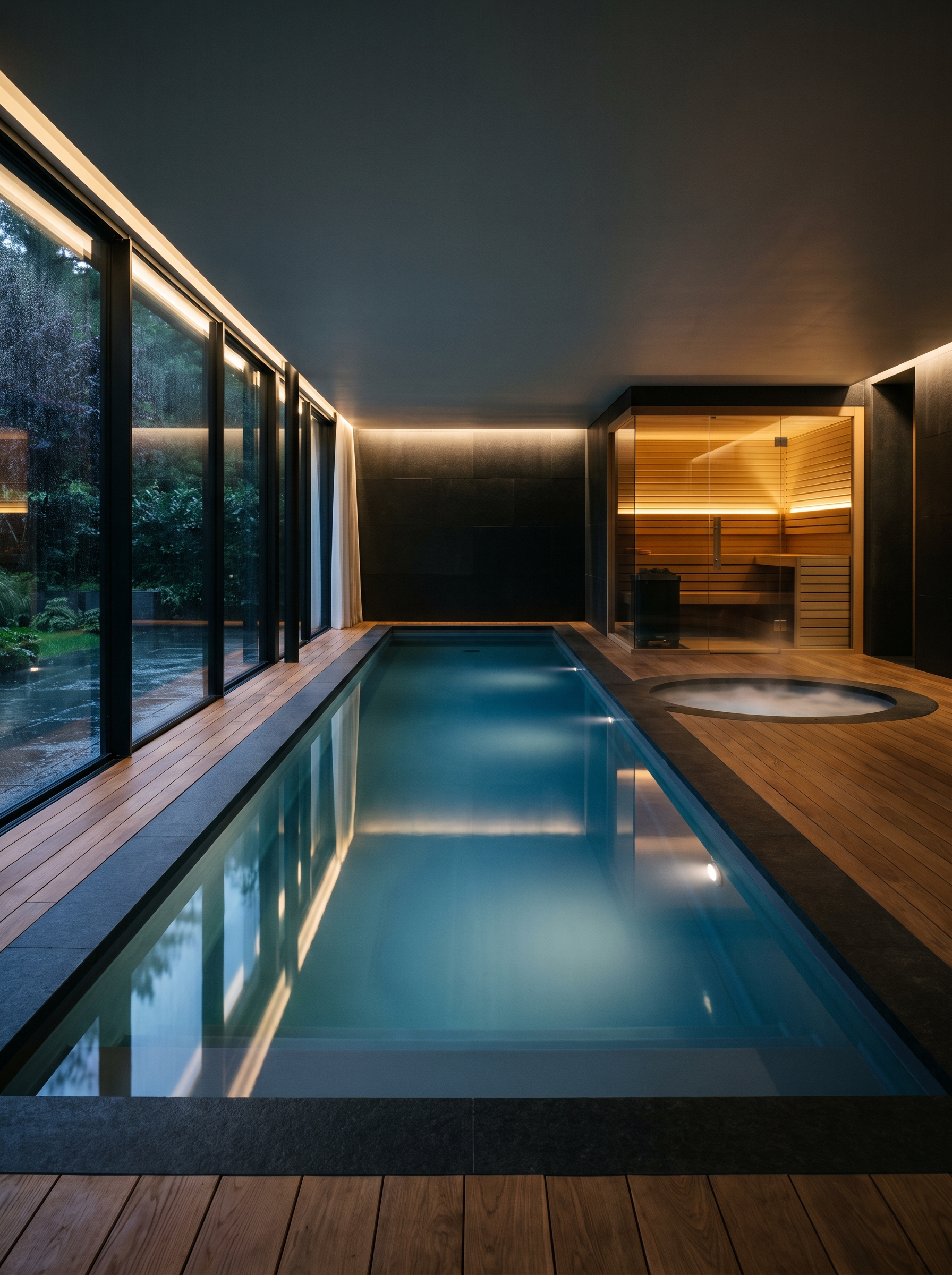 Private Schwimmhalle mit Spa
