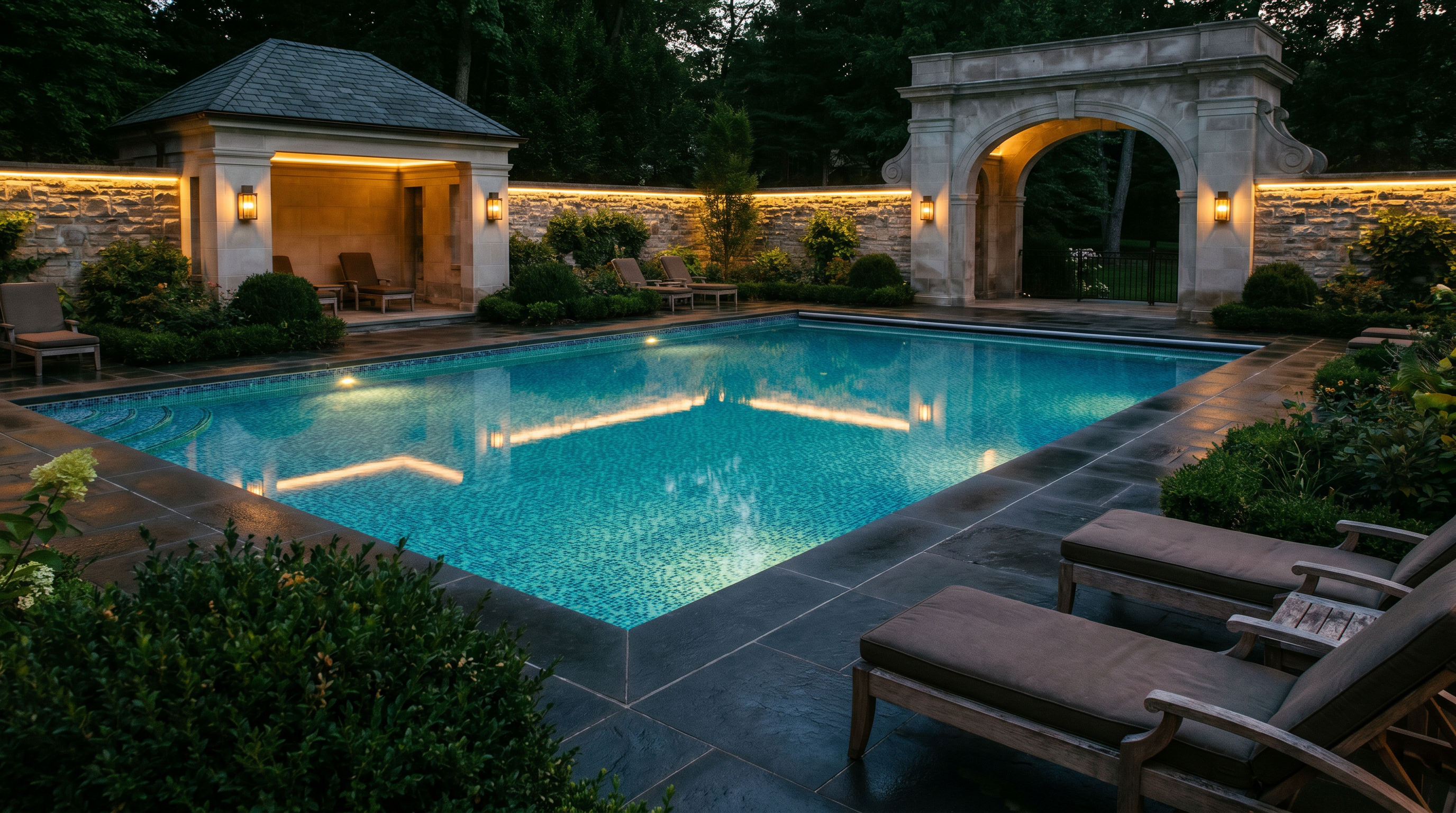 Restaurierter Pool