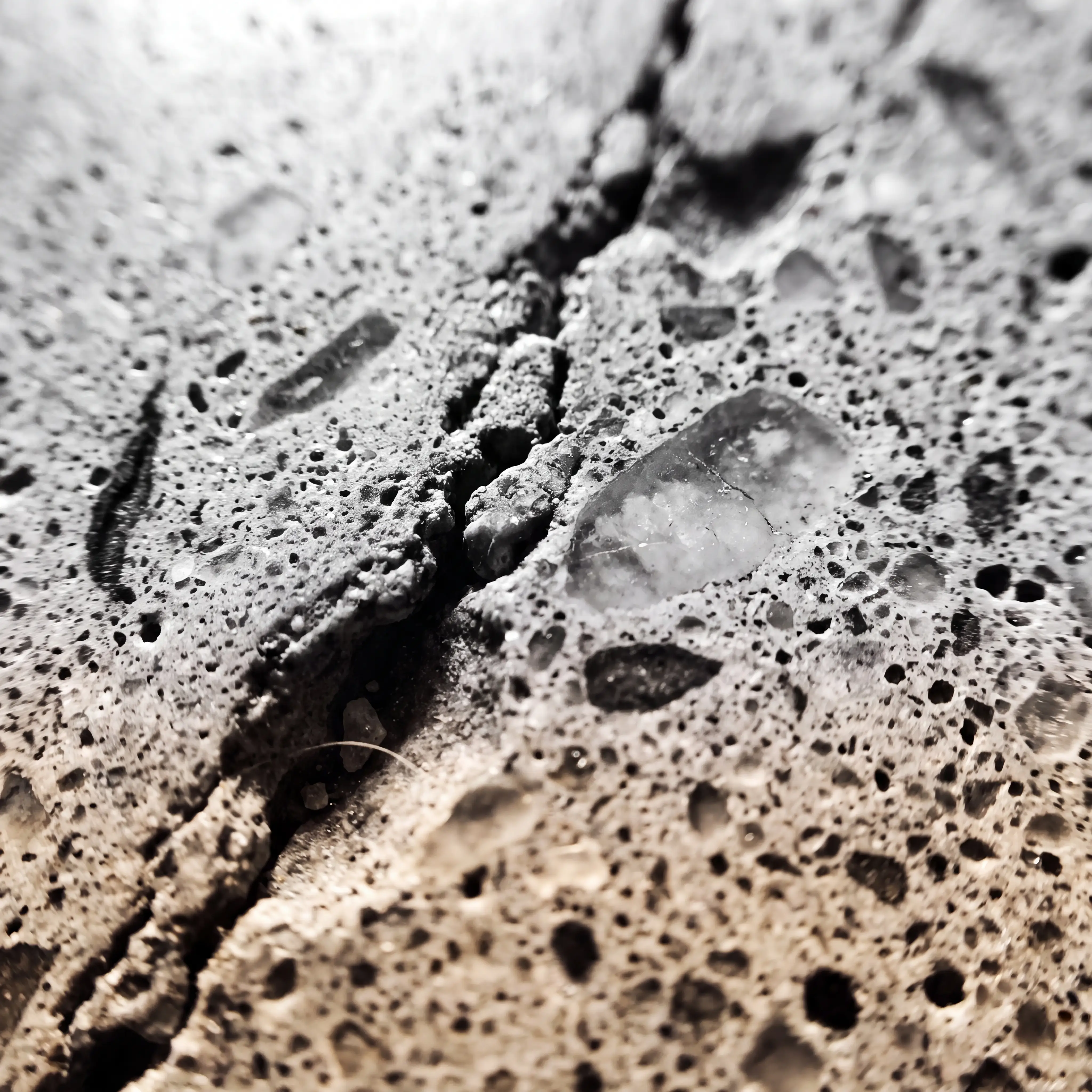 Ultra detailed polished concrete surface texture